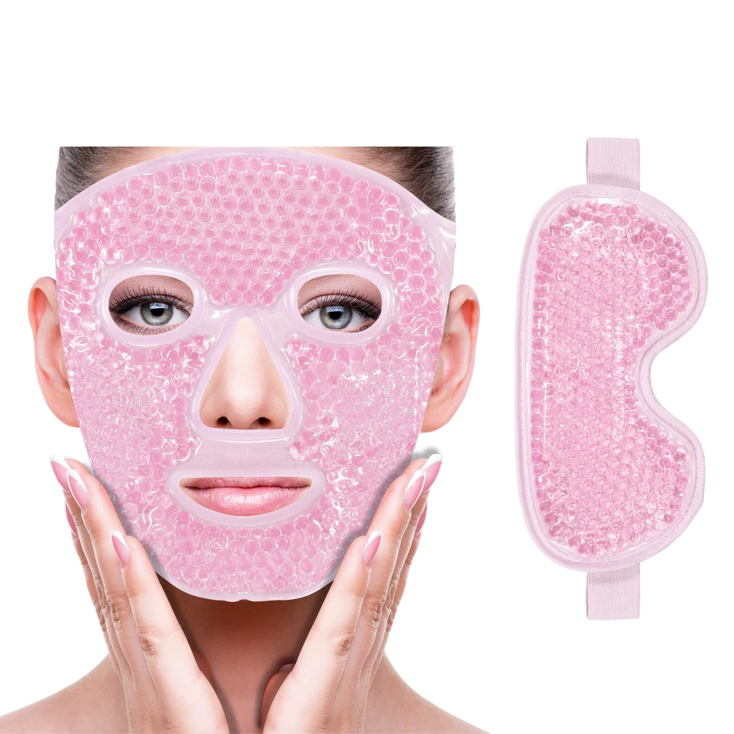Gel Cooling Ice Face Eye Mask for Puffiness & Dark Circles