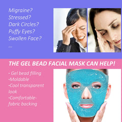 Gel Cooling Ice Face Eye Mask for Puffiness & Dark Circles