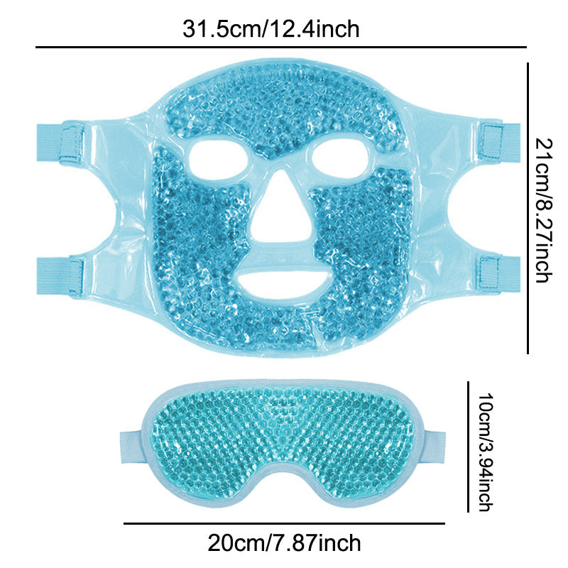 Gel Cooling Ice Face Eye Mask for Puffiness & Dark Circles