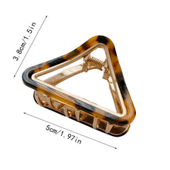 Acetate Triangle Alloy Hair Claw Shark Claw Ponytail Hair Clip