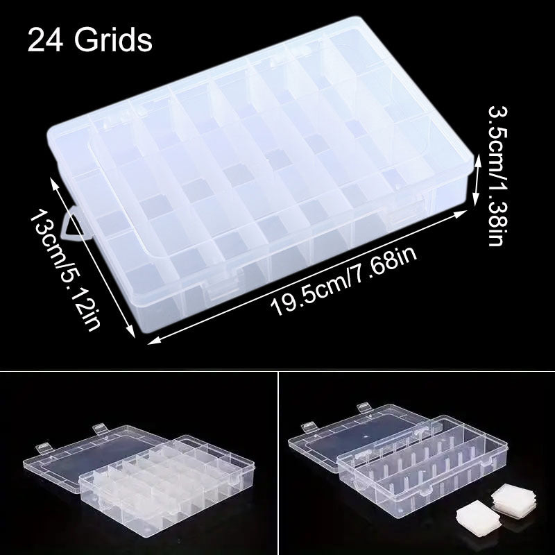 Detachable Storage Box Jewelry Beads Organizer Fishing Gear Pencil