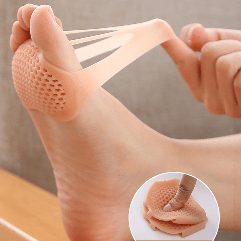 Silicone Forefoot Pad Insole Female Foot Guard Non slip Honeycomb Half Yard Pad