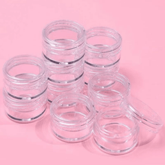 10pcs Plastic Cream Pot Jars Cosmetic Sample Containers 5g