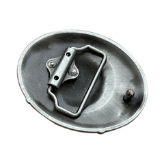 Western Style Alloy Wolf Head Leather Belt Buckle