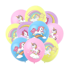 Unicorn Balloon Cartoon Pony Pattern 30 Latex Balloon