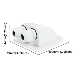 Double Wire Entry Gland Box for Solar Panel Roof Cable Entry