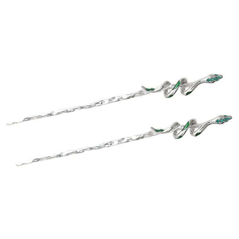 Snake Shape Hair Pin for Back Head Bun Updo Vintage Hair Accessory
