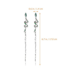Snake Shape Hair Pin for Back Head Bun Updo Vintage Hair Accessory
