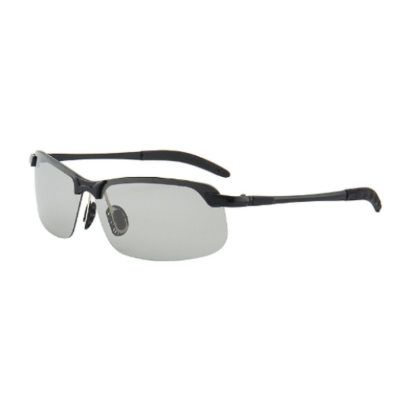 Men's Polarized Sunglasses Retro Metal Frame Night Dual Use Driving Fishing