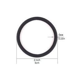 120 Hair Ties For Thick & Curly Hair Ponytail Holders Elastic Band 4mm