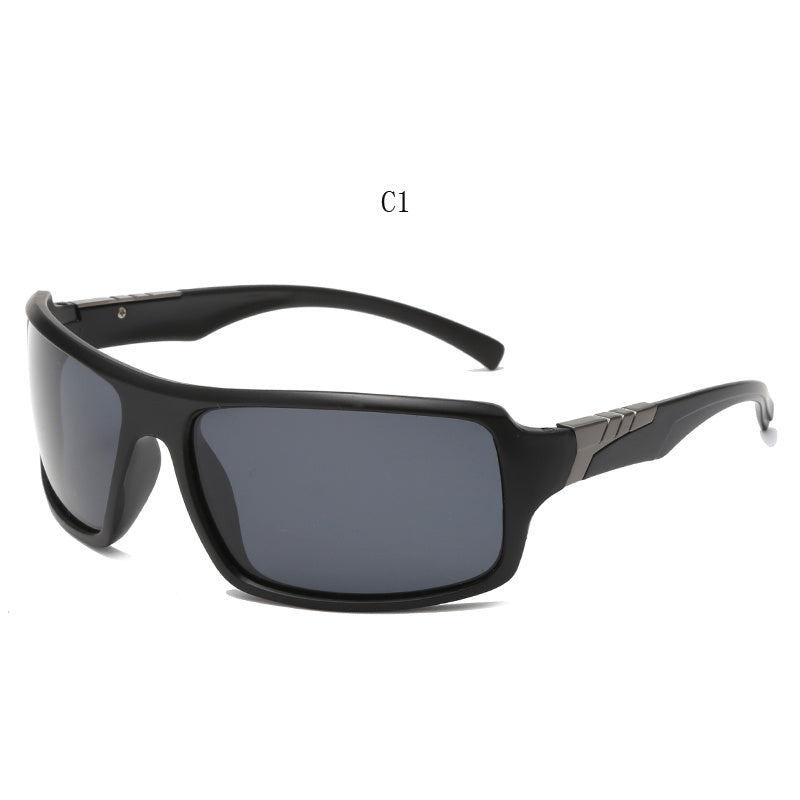 Polarized Sports Sunglasses Square Wrap Around Outdoor Glasses UV400