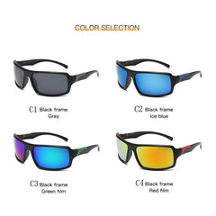 Polarized Sports Sunglasses Square Wrap Around Outdoor Glasses UV400