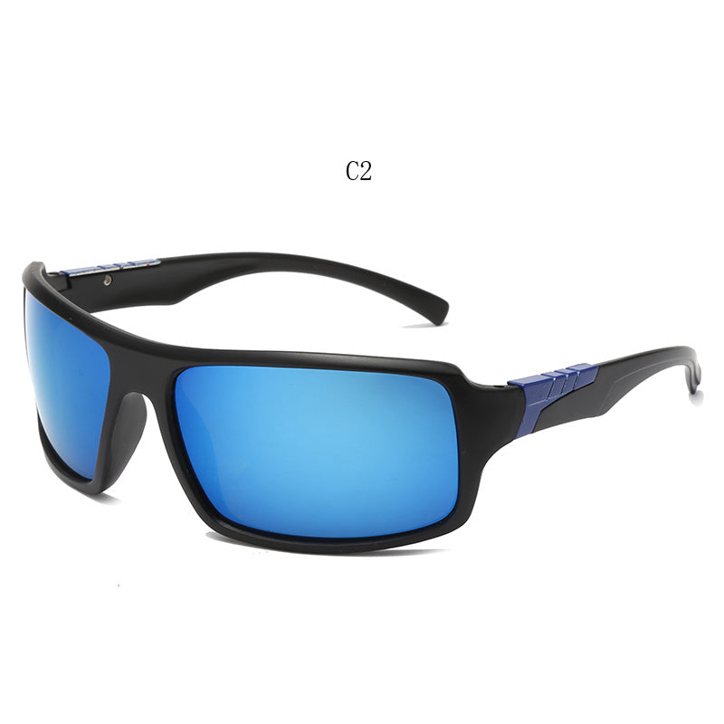 Polarized Sports Sunglasses Square Wrap Around Outdoor Glasses UV400