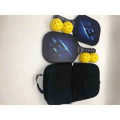 Carbon Fiber Pickleball Set Paddles 4 Balls Packing Bag