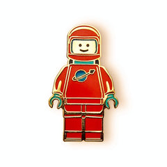 Red Enamel Metal Brooch Pin for Men