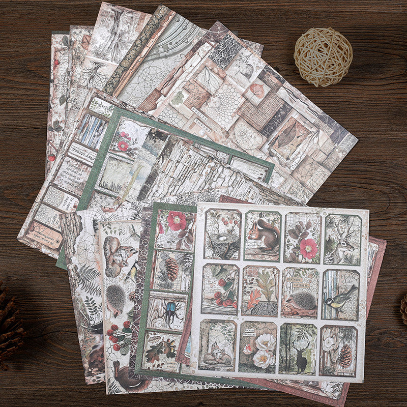 Retro Forest Paper Ballet Decoration DIY Tools for Students