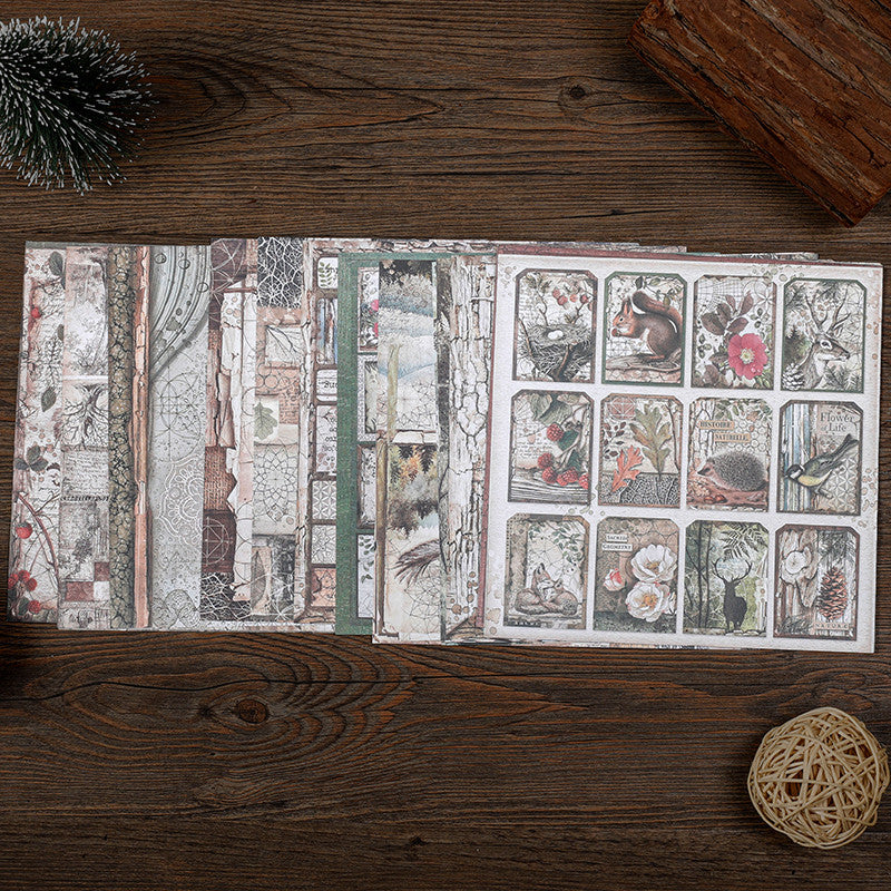Retro Forest Paper Ballet Decoration DIY Tools for Students