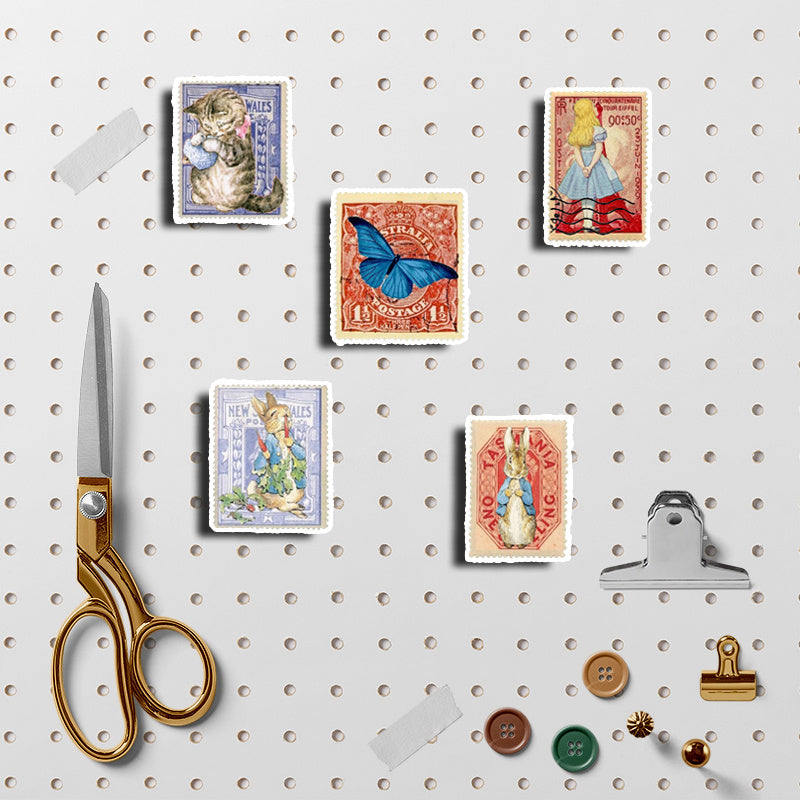 62pcs Alice Garden DIY Stickers for Kids and Students