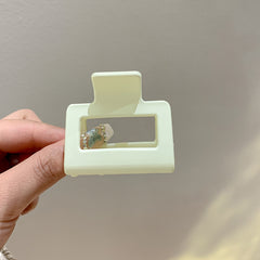 Small Square Hair Clip Half Tie Ponytail Hair Clip