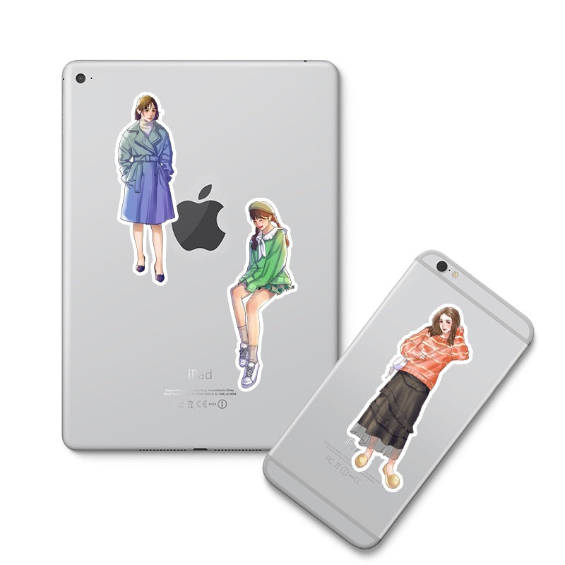 50pcs Pet Wear And Match Sticker DIY Student Stationery