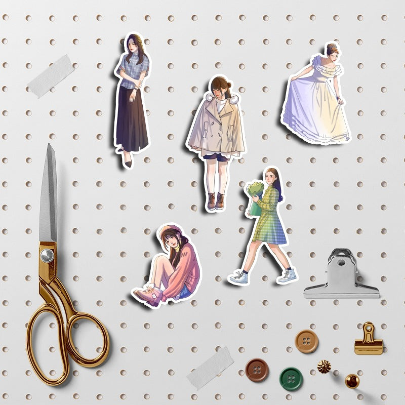 50pcs Pet Wear And Match Sticker DIY Student Stationery
