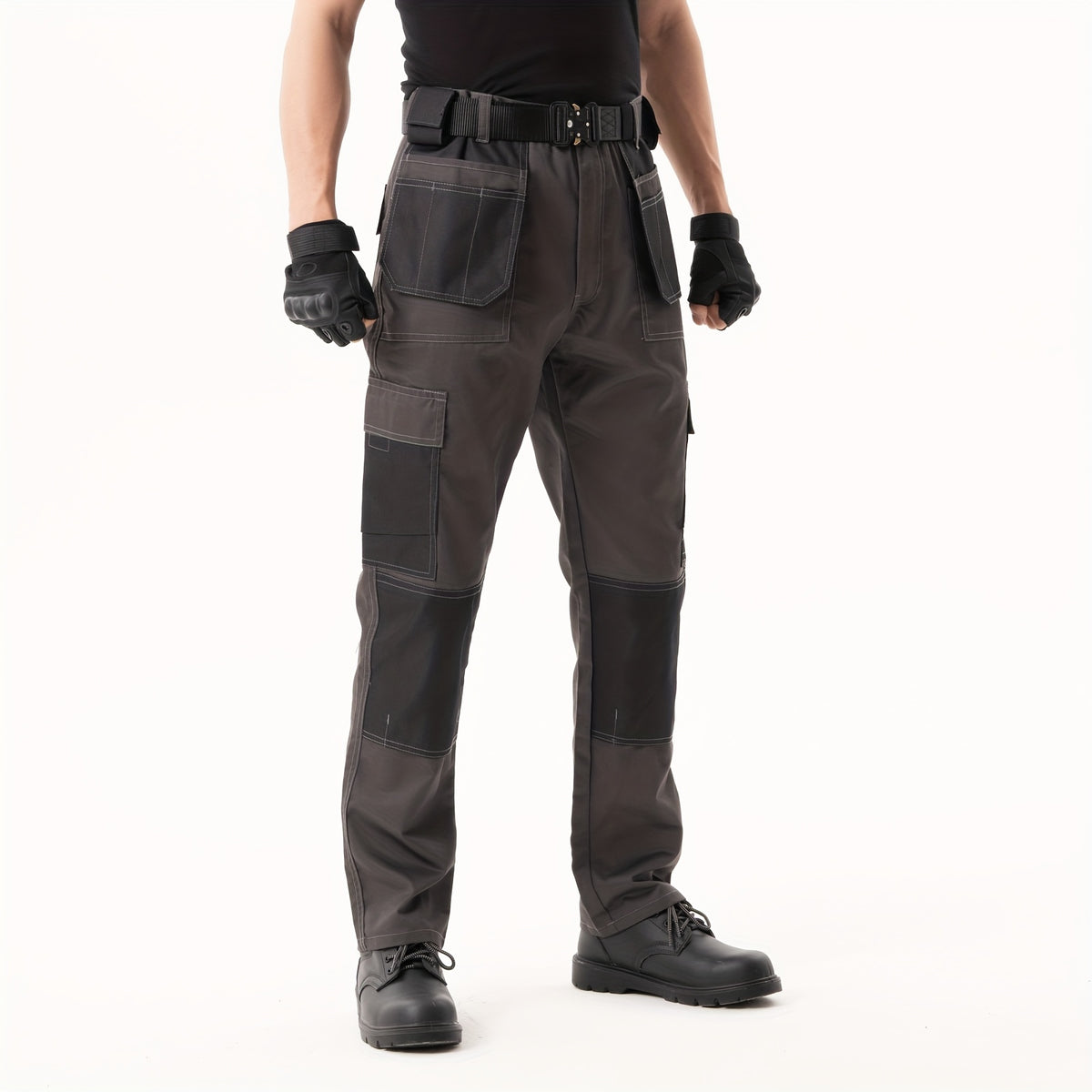 Poly Cotton Twill Men's Knee Pads Cargo Trousers