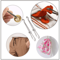 2pcs Elastic Clip Belt Threader Sewing DIY Tool Belt Guide