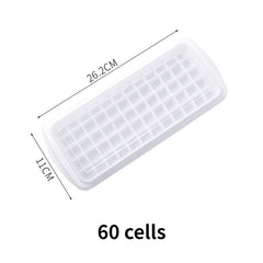 Ice Cube Mold with Lid 12-48-60 Cells