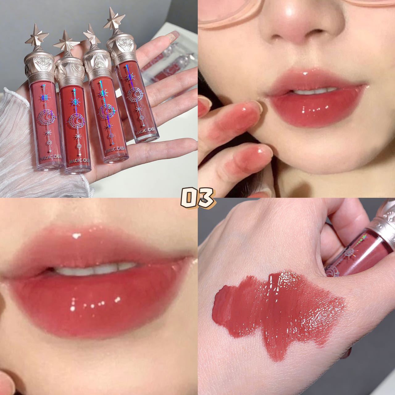 Moisturizing Mirror Lip Gloss Set Glass Glow Lips Thick Matte Lip Glaze Lipstick