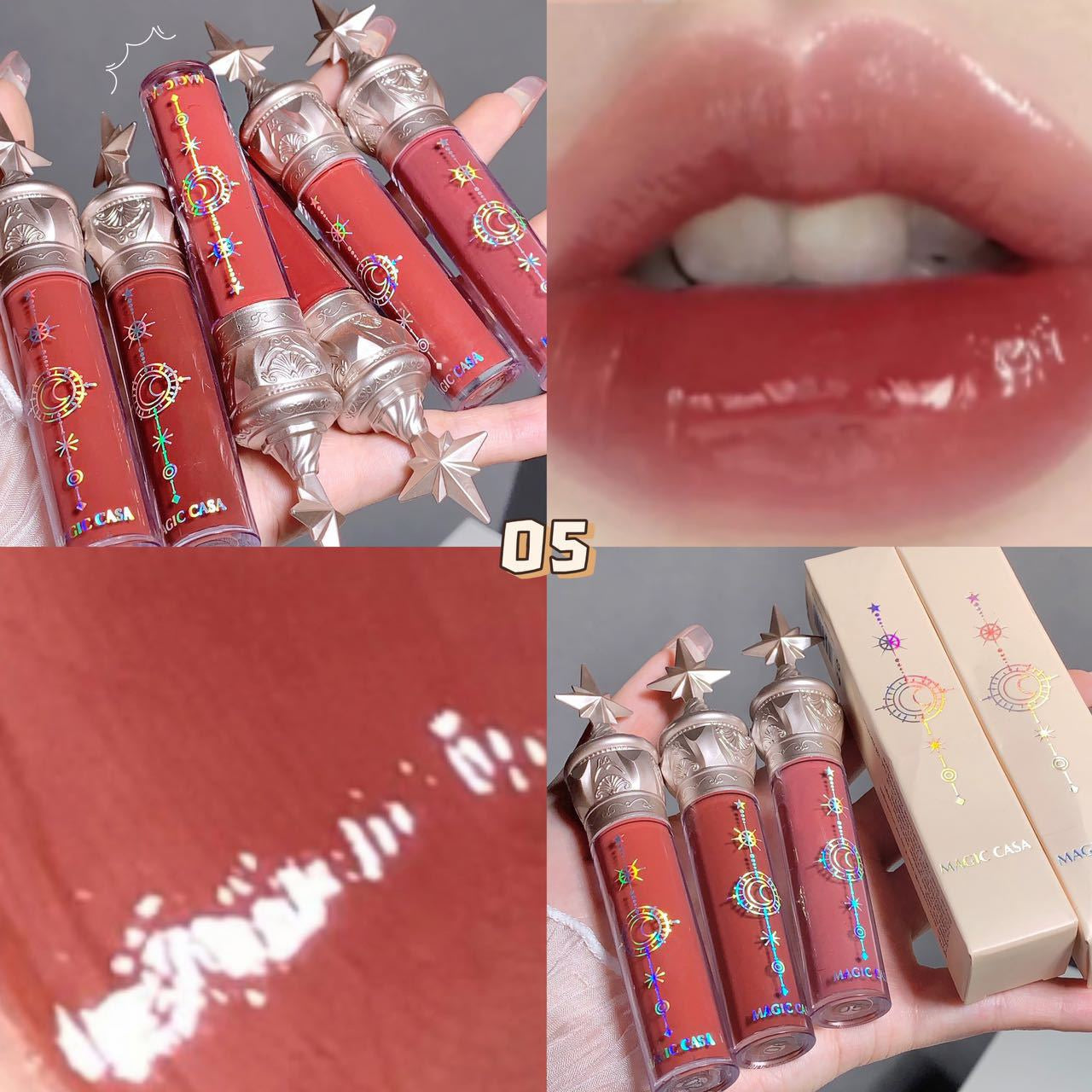 Moisturizing Mirror Lip Gloss Set Glass Glow Lips Thick Matte Lip Glaze Lipstick