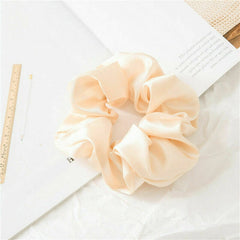 Satin Scrunchies Hairband Glossy Elastic Multicolor Hair Band
