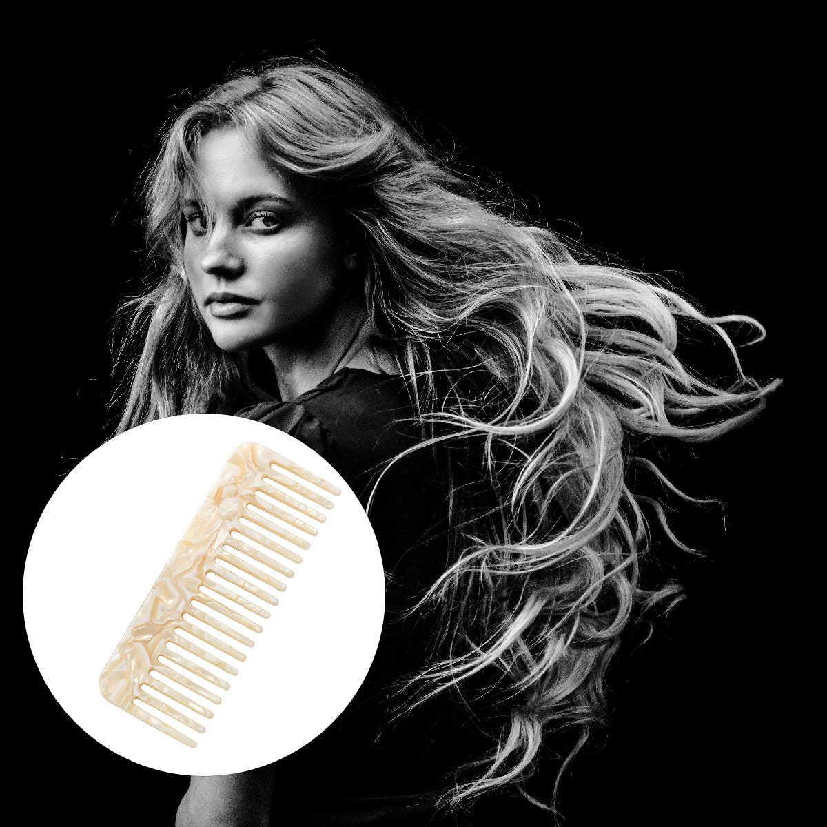 Detangling Hair Comb for Women Wide Tooth Brush Curly Long Hair