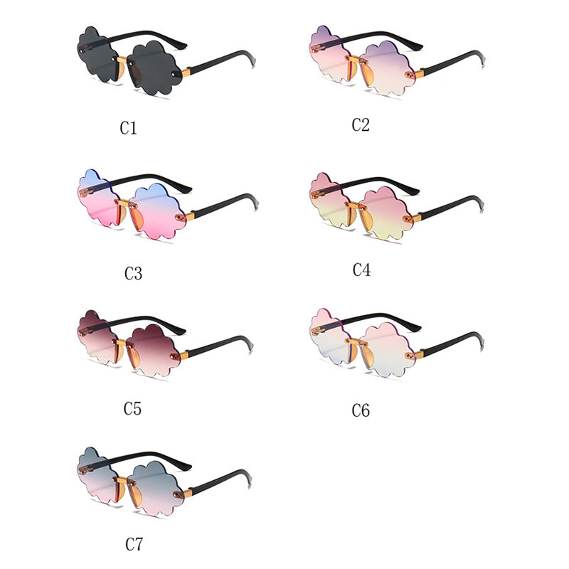 Y2K Cloud Frame Sunglasses Sun Protection for Holiday Party