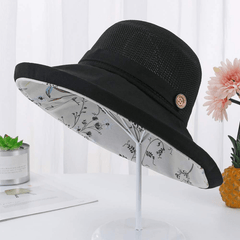 Breathable Mesh Bucket Hat Sun Protection Packable Basin Hat for Outdoor