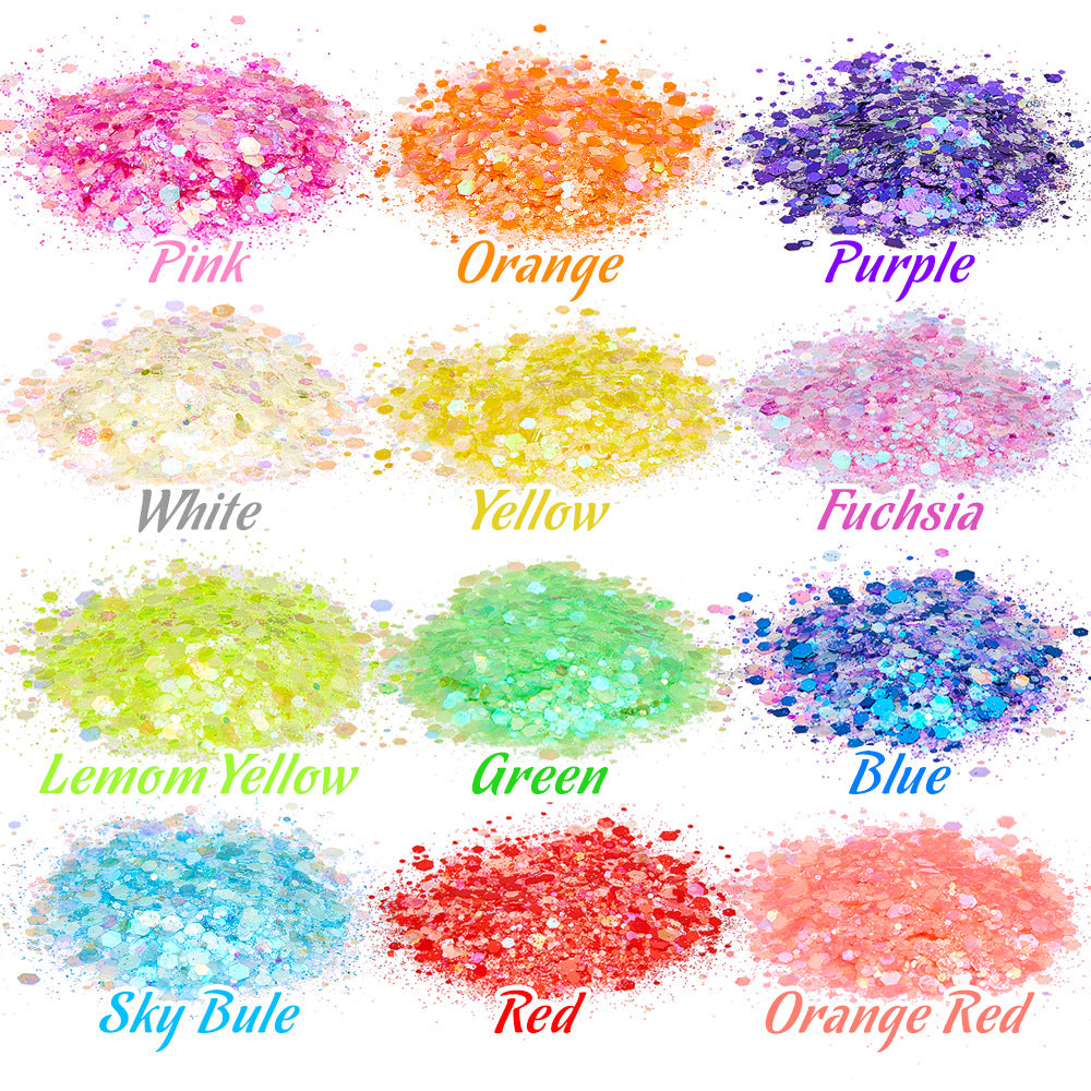 24 Colors 10g Resin Filler Luminous Sequins Glitter Epoxy Resin Filling