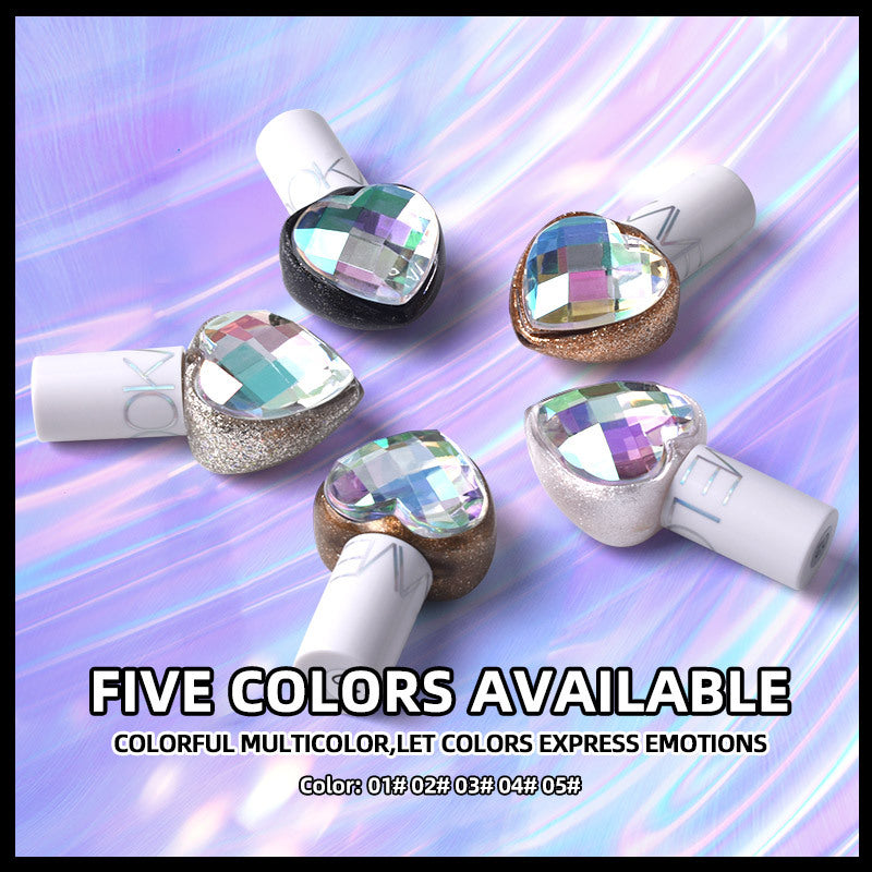 Waterproof Shimmer Liquid Eyeliner Pen with Heart Shaped Brush