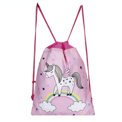 Unicorn Pattern Drawstrings Backpack for Kids