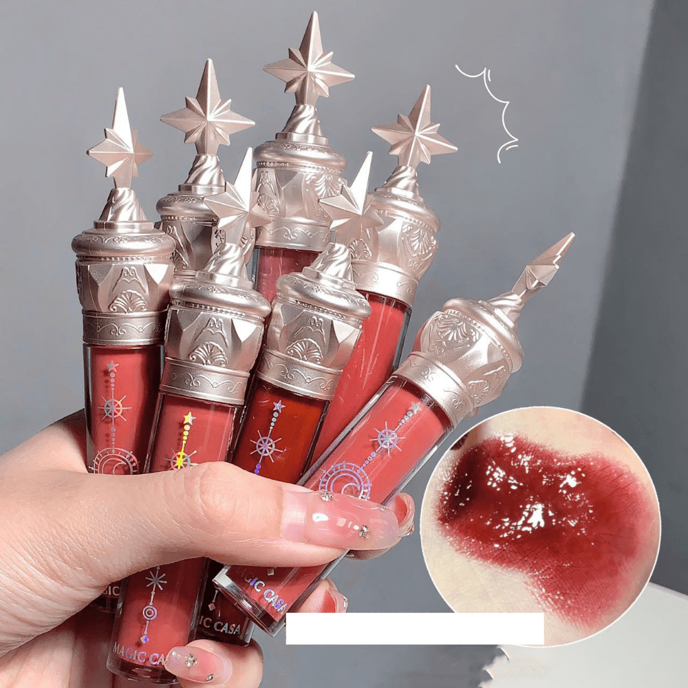 Moisturizing Mirror Lip Gloss Set Glass Glow Lips Thick Matte Lip Glaze Lipstick