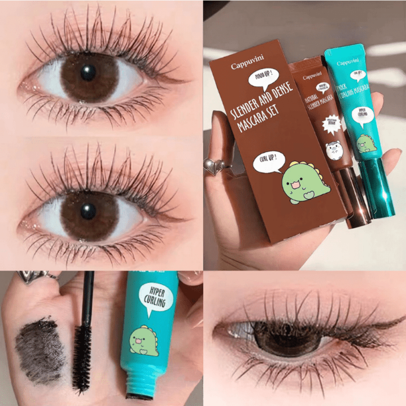 Brown Slender Mascara Dense Small Soft Brush Waterproof