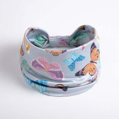 Boho Butterfly Pattern Wide Brimmed Headband Elastic Headwrap