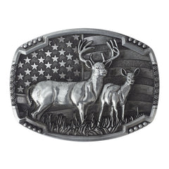 Bear Deer Skin Buckle Alloy Belt Buckle Decorative Accessory For Men