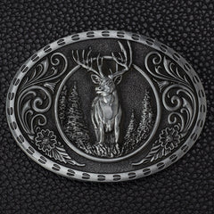 Bear Deer Skin Buckle Alloy Belt Buckle Decorative Accessory For Men