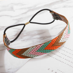 Boho Headband Headdress Braided Headwear for Women