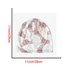 Lace Butterfly Beanies Soft Slouchy Beanie Hat Lightweight Chemo Cap