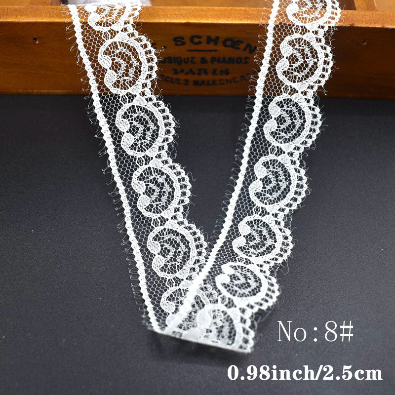 Roll Mesh Embroidered Lace Trim Ribbon For DIY Sewing Crafts 10m
