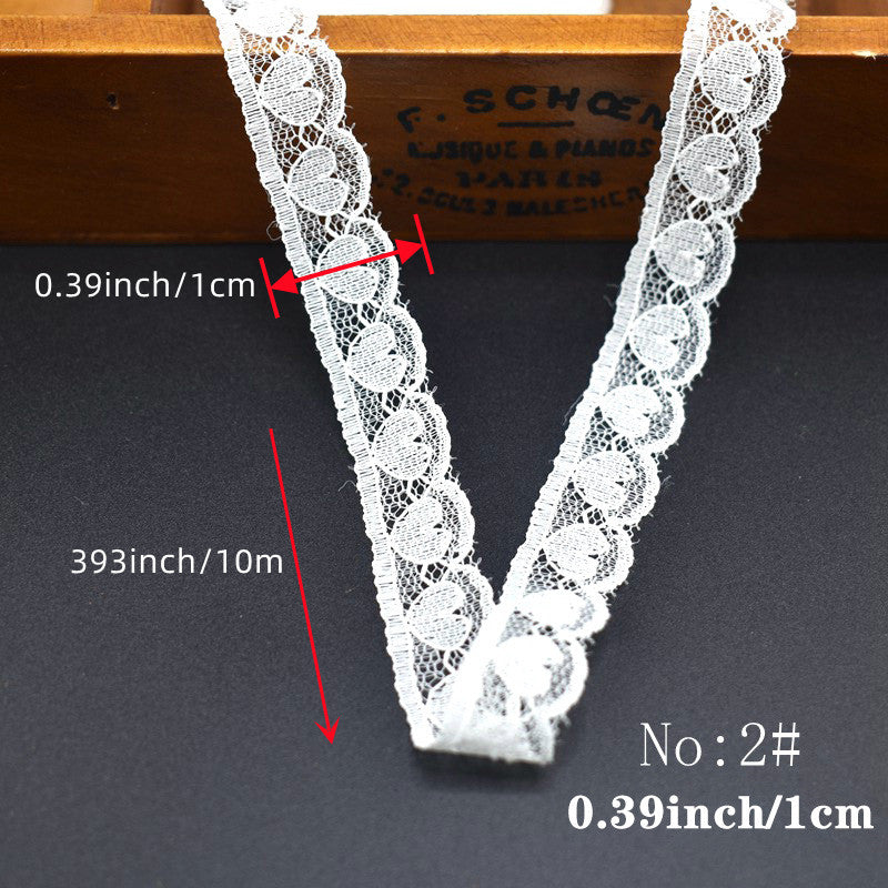 Roll Mesh Embroidered Lace Trim Ribbon For DIY Sewing Crafts 10m