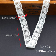 Roll Mesh Embroidered Lace Trim Ribbon For DIY Sewing Crafts 10m