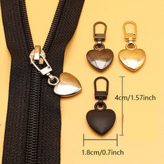 5pcs Metal Zipper Puller for Coats Backpacks Jackets Sewing Notions