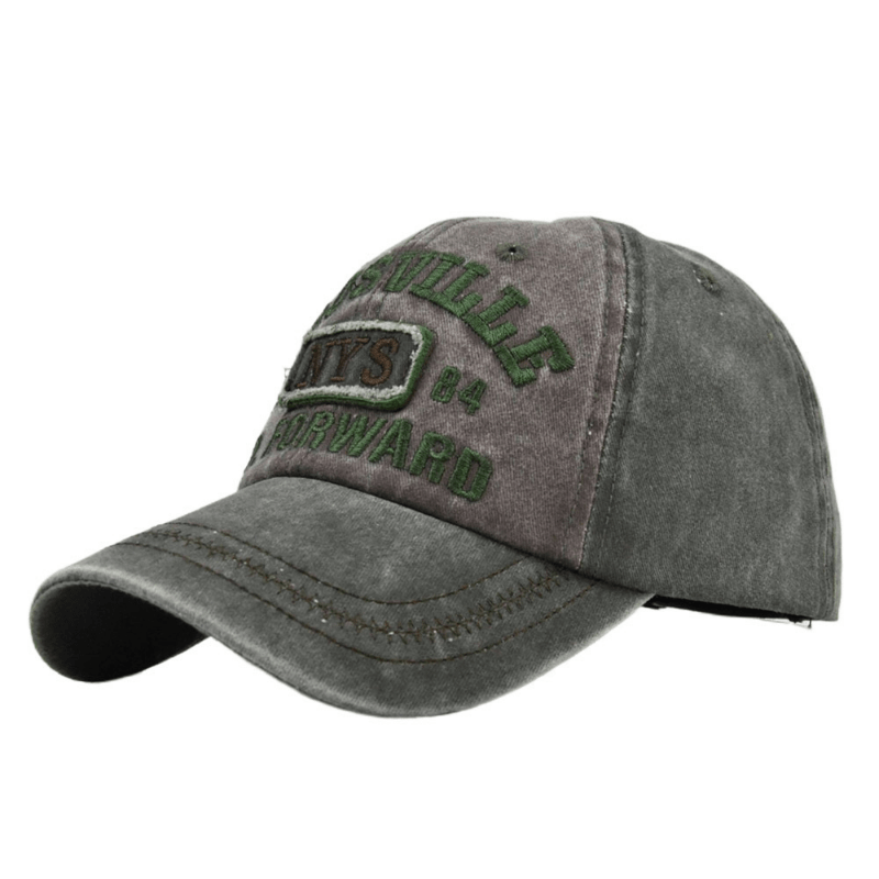 NYS Embroidery Patch Baseball Cap Washed Distressed Adjustable Sun Hat Unisex