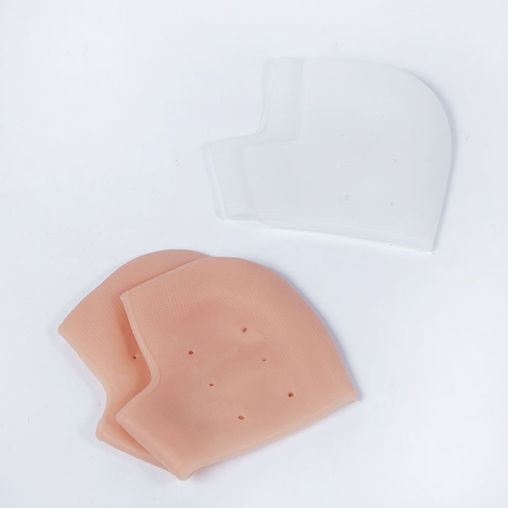 2pcs Gel Heel Protectors Silicone Moisturizing Socks - Women Men